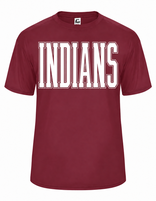 PRE-ORDER Maroon INDIANS Dri-Fit Graphic Tee