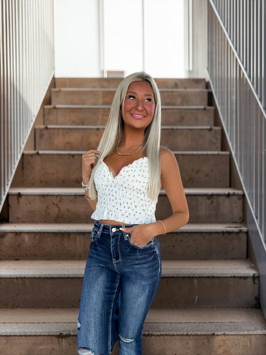 Berry Bliss Smocked Tank Top