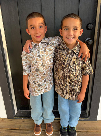 Youth Camo Polo Shirt