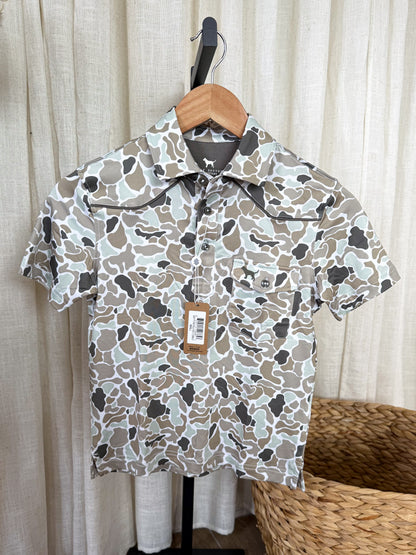 Youth Camo Polo Shirt
