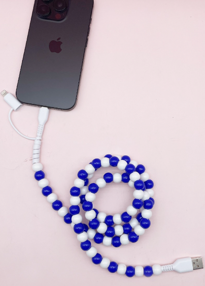 Beaded Dual USB Fast Charging Cable