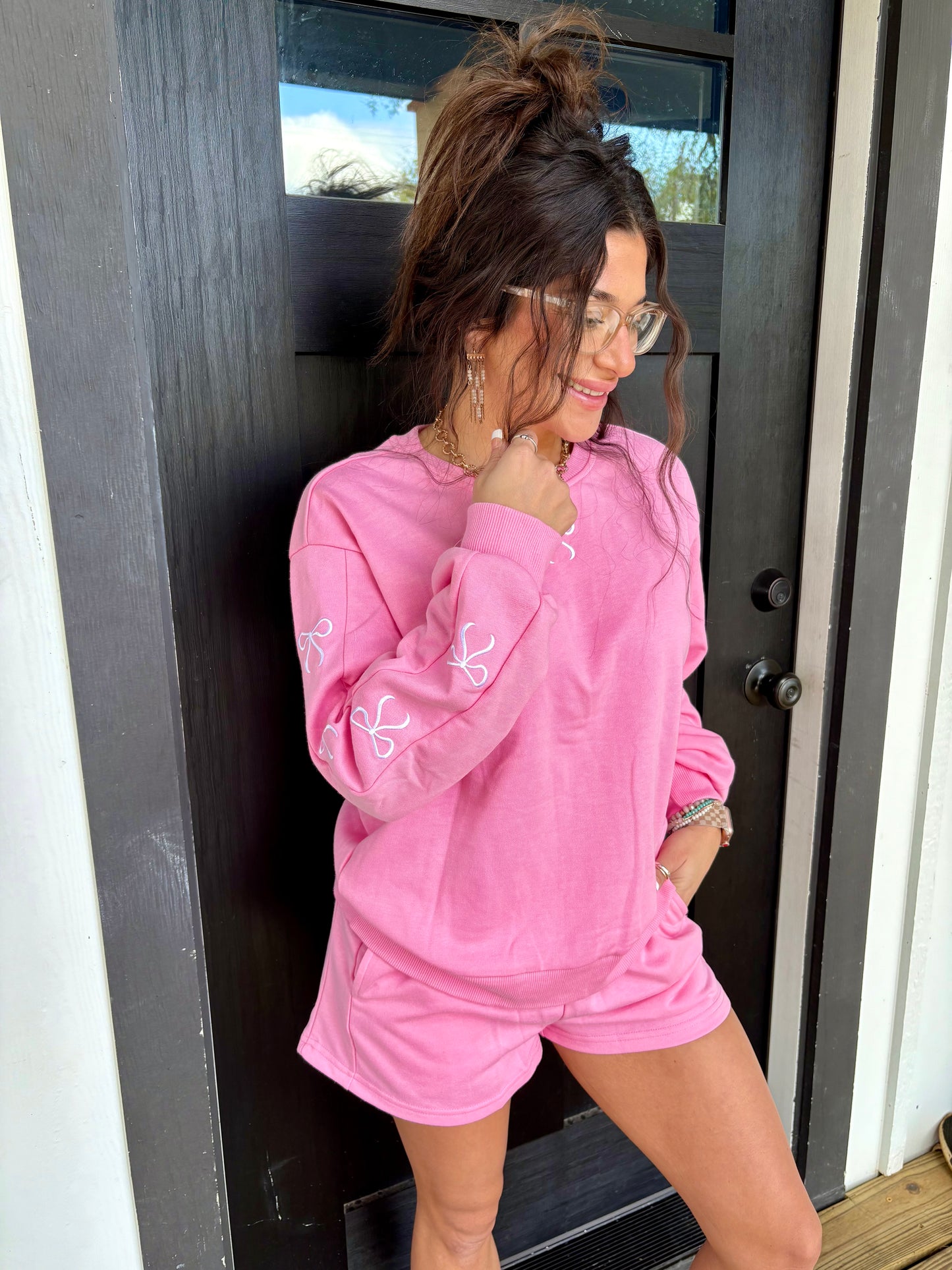 Blush Tied Beauty Two Piece Lounge Set